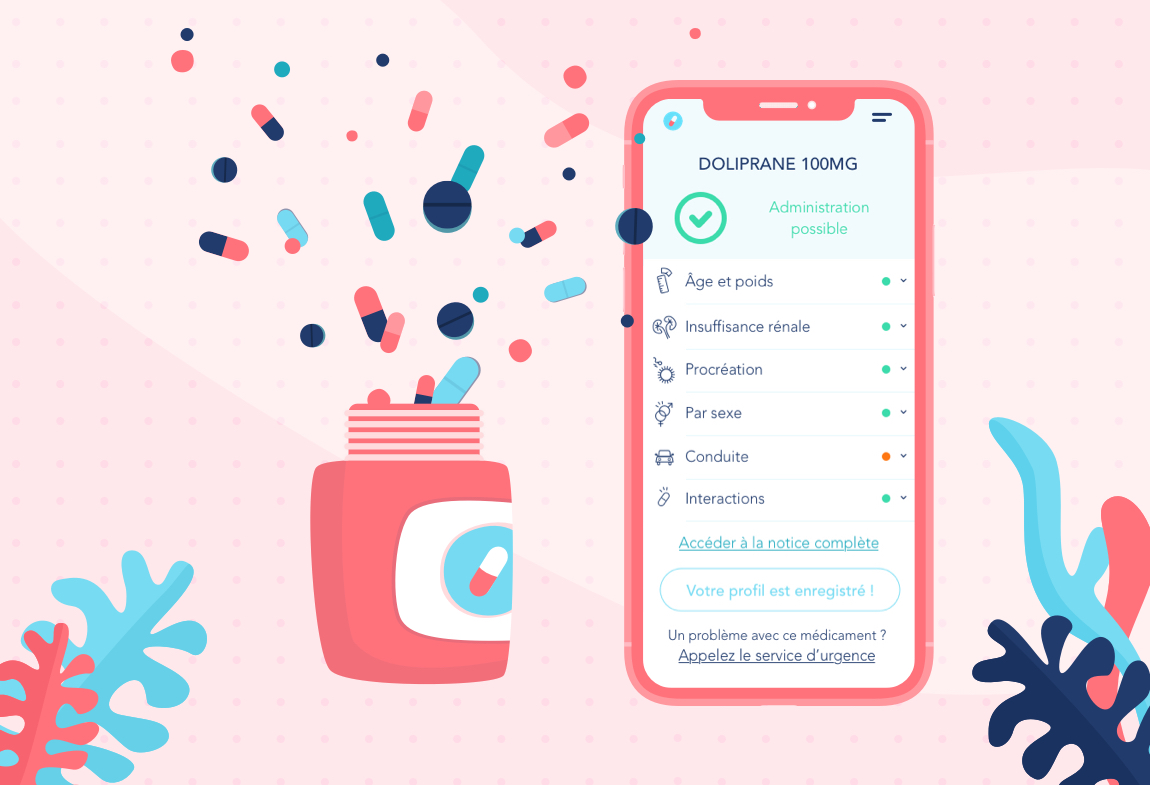 UX Design UI Design application mobile développement iOS Android agence studio designer développeur santé medicamentum pharmacie medicamentum beyowi pharmacovigilence